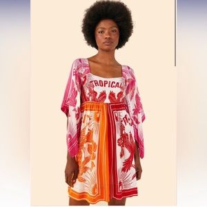 Farm Rio NWT Silky Mini Dress